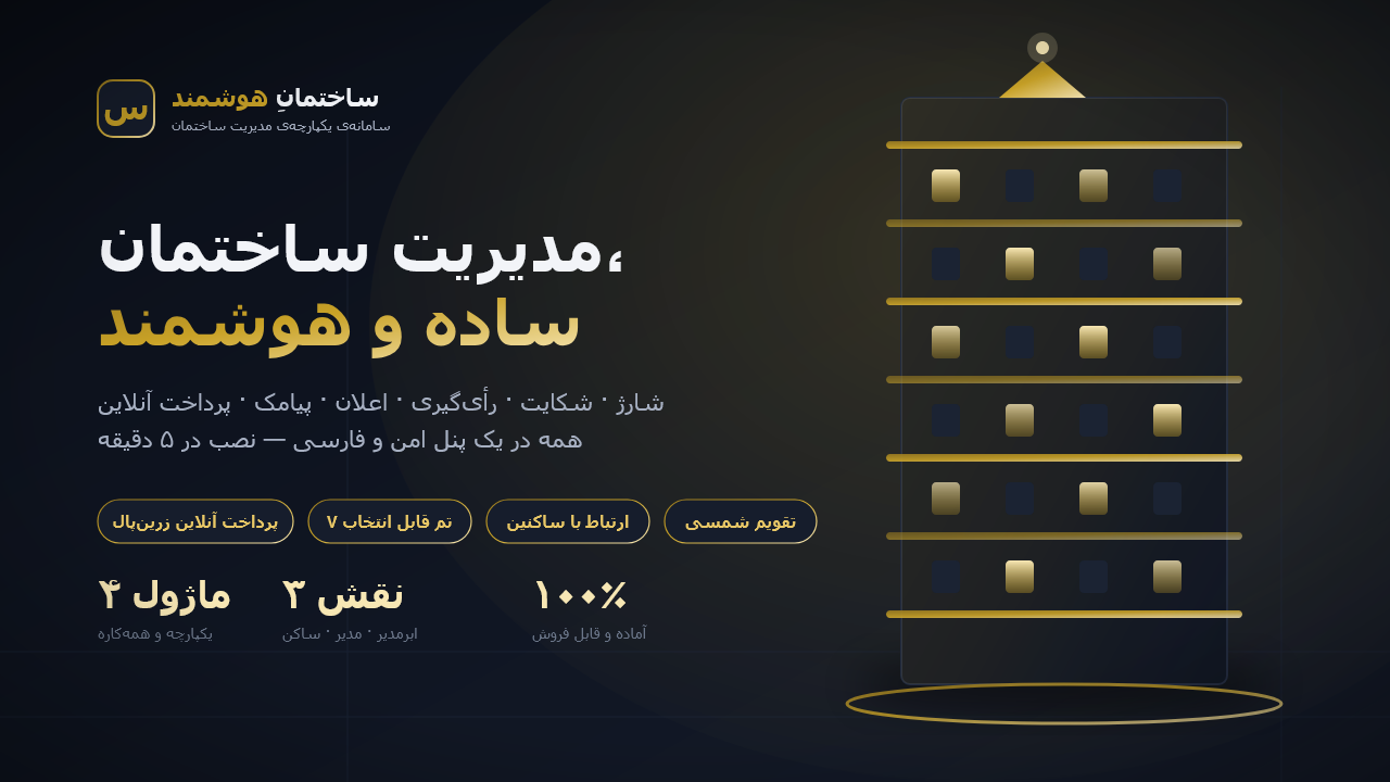 سامانه‌ی «ساختمانِ هوشمند» — مدیریت یکپارچه‌ی ساختمان